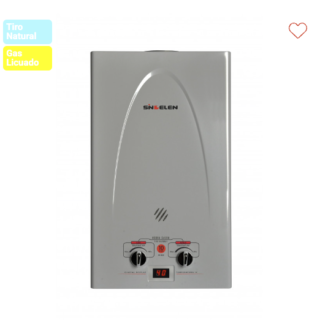 Calefont 13 Litros Gas Licuado • Tiro Natural CFN-13GLSI
